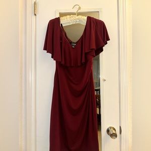 Dress burgundy